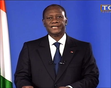 رئيس ساحل العاج الحسن وتارا يفوز بولاية ثانية