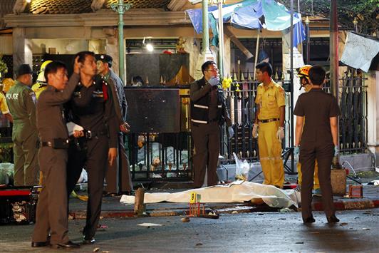 الشرطة التايلاندية تبحث عن مشتبه بهما جديدين في اطار التحقيق حول هجوم بانكوك