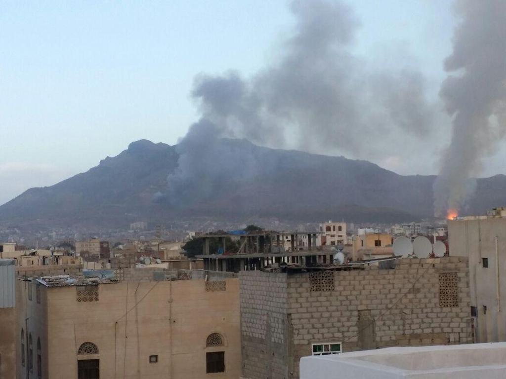 العدوان يتواصل على اليمن واسقاط طائرة حربية فوق صعدة