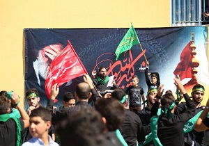 1500 تلميذ من ثانويّة المهديّ (ع)- الغازيّة يلبّون نداء الإمام الحسين(ع)