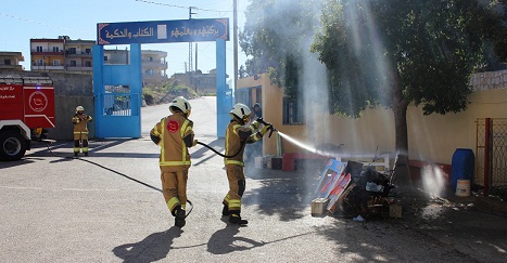 مدارس المهديّ(ع)تستقبل رجال الإطفاء