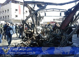 عشرات الشهداء بتفجير ارهابي في منطقة السيدة زينب جنوبي دمشق