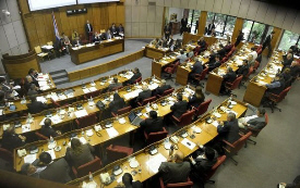 Paraguayan parliament meeting on June 22, 2012