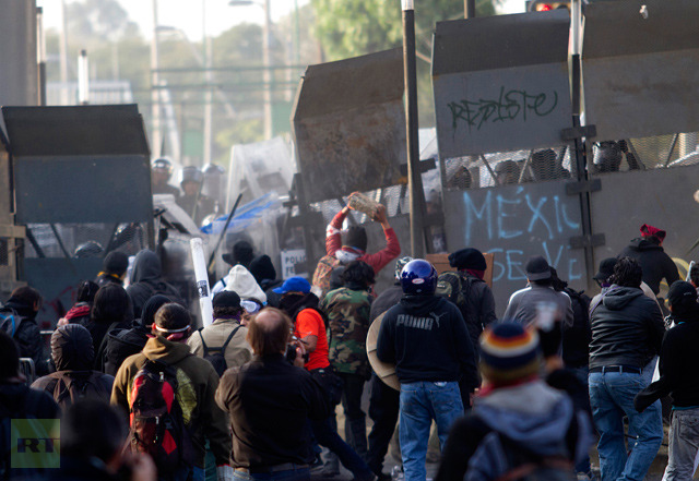 New Mexican President Takes Office amid Violent Protests