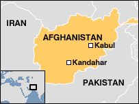 Afghanistan Kandahar map