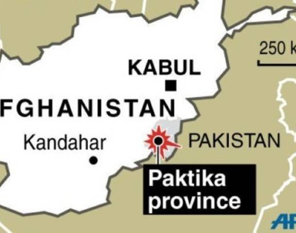 paktika province map afghanistan