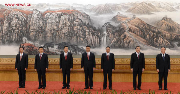 China’s Xi Leads Top Leadership