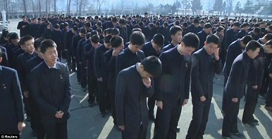 North Korean mourn the death of leader Kim Jong-Il.