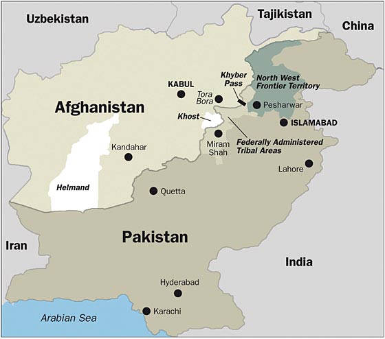 Afghanistan, Pakistan borders