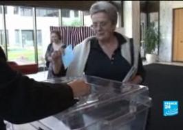 French voter during the Presidential election of France, 2012