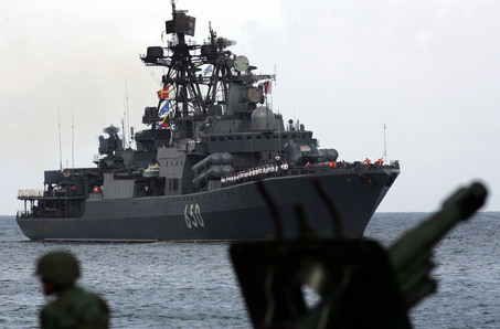 Russian Pacific Fleet Warships Enter Mediterranean