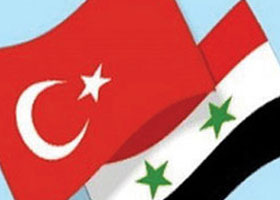 Turkey, Syria flags