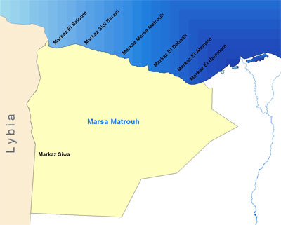 Egypt, Marsa Matrouh map