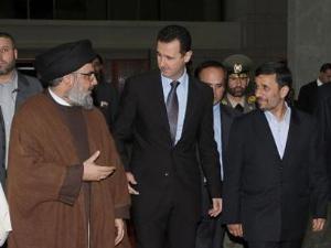 Sayyed Nasrallah, Bashar Assad, Mahmoud Ahmadinejad