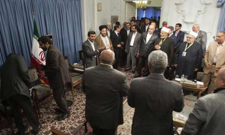 Iranian President Mahmoud Ahmadinejad welcome the Egyptian experts delegation in Tehran; June 1, 2012