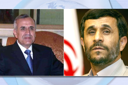 Ahmadinejad to Sleiman: Terrorist Acts Aim at Disrupting Unity in Lebanon