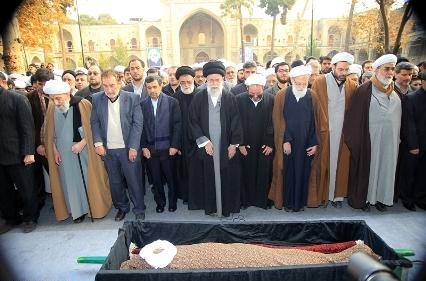 Supreme Leader Leads Funeral Prayers for Ayatollah Tehrani
