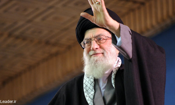 Supreme Leader Grand Ayatollah Sayyed Ali Khamenei greeting Iranian teachers; May 2, 2012