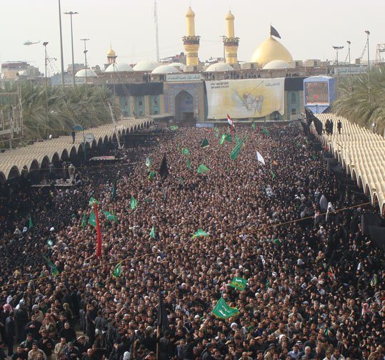 Thousands of pilgrims in Karbala