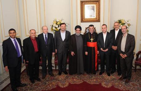 Hezbollah delegation at Bkirki