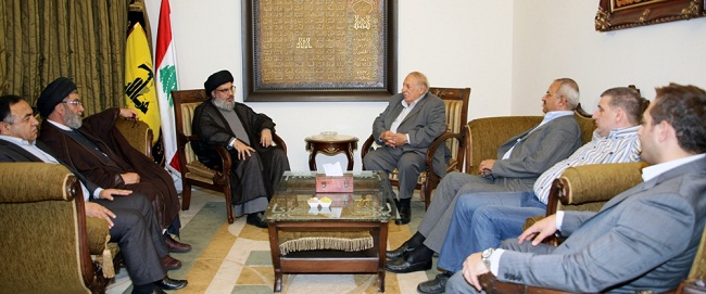 Sayyed Nasrallah Receives PFLP-GC Head, Delegation
