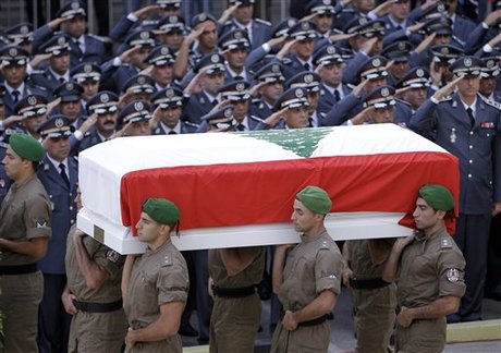 Official, Popular Funeral for Wissam Al-Hasan in Beirut