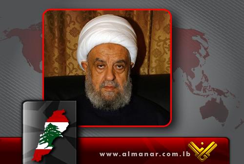 Vice President of the Higher Islamic Shiite Council in Lebanon Sheikh Abdul Amir Qabalan