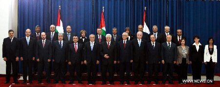 Reshuffled Palestinian government, 2012