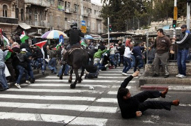 Global March to Jerusalem, West Bank demonstrators commemorating the Land Day