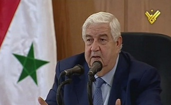 Syrian Foriegn Minister Walid al-Muallem