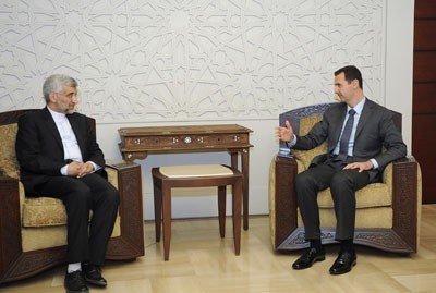 President Assad meeting Jalili (archive)