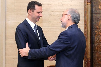 Assad meeting Salehi (archive)