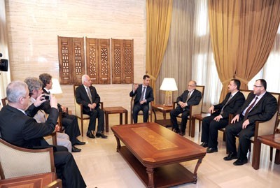 Al-Assad Receives Felicity Party, Stresses Strong Syrian-Turkish Relations