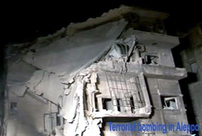 Aleppo terrorist attack; Sept. 09, 2012 (SANA)