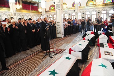 Extremist Group Responsible for Syria Attacks, Huge Funeral to Martyrs