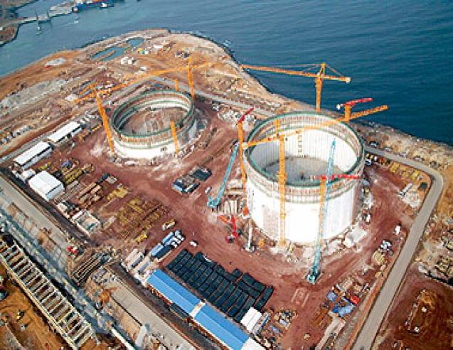 LNG facility in Balhaf, Yemen