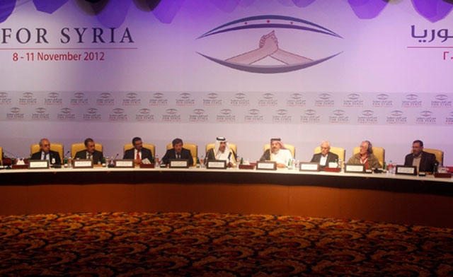 National Coalition of the Syrian Powers of Revolution conference in Doha; Nov. 8, 2012