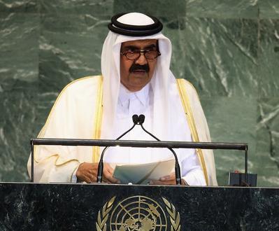 Qatari Emir Hamad bin Khalifa Al Than; Sept. 26, 2012