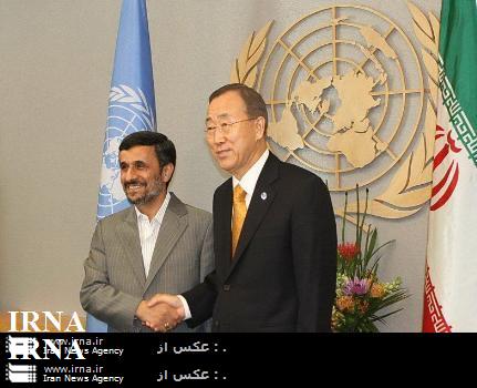 Ahmadinejad, UN Chief Hold Fresh Talks