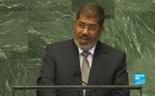 Egyptian President Mohammad Mursi at the UNGA; Sept. 26, 2012