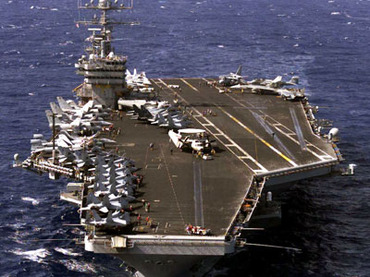 USS Eisenhower with Thousands of Troops on Board Arrive Near Syrian Shore
