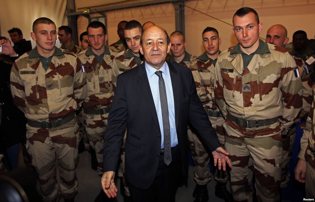 French Defense Minister Visits Troops in Mali

