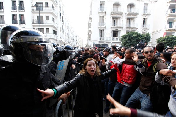 Islamists Protest in Tunis, Shout Anti-France Slogans
