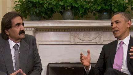 Obama, Al-Thani Agree on Supporting Opposition Groups in Syria