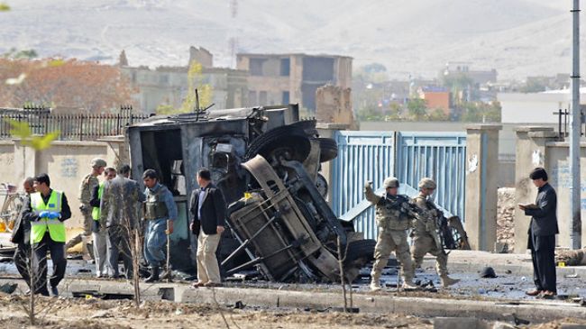 Suicide Attack on Military Bus Kills 4 in Kabul