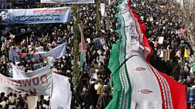 Mass Rallies across Iran for Islamic Revolution Anniversary
