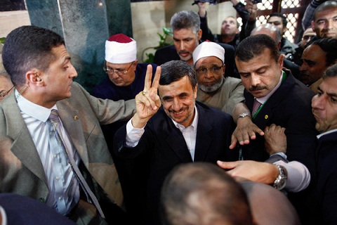 Ahmadinejad from Egypt: Strong Alliance Counters Enemy Threats
