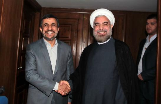 Rouhani, Ahmadinejad: Israel Should Be Cleansed, Uprooted from Region
