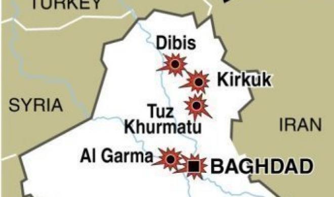 map of northern Iraq