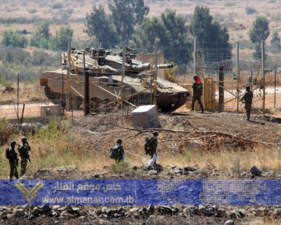 Zionist Military Units Cross Technical Fence off Wazzani, South Lebanon